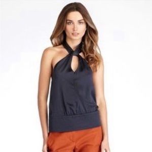 Tory Burch Silk Blouse Navy.